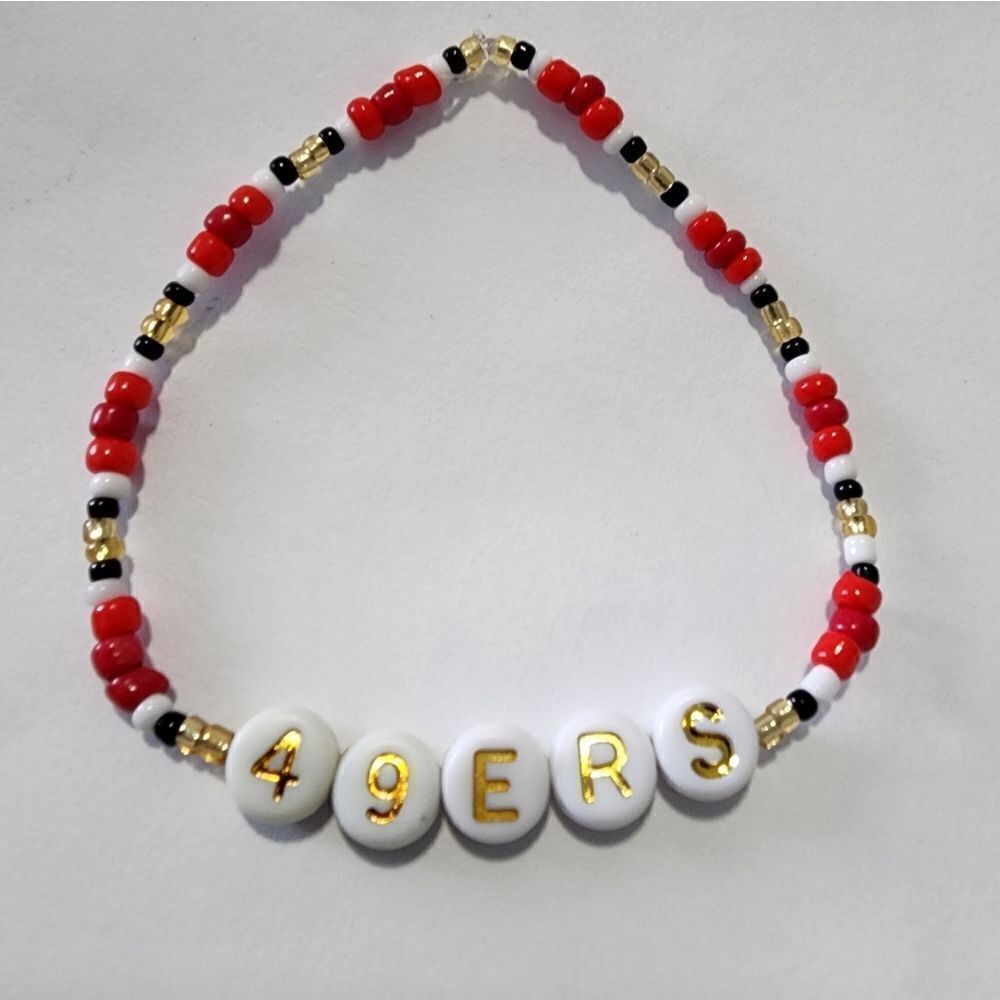 San Francisco 49ers NFL Custom Bracelet